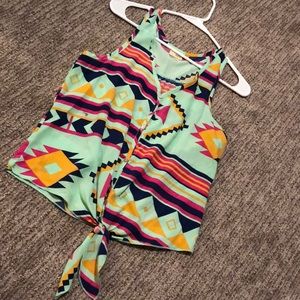 Daytrip Aztec print tank top